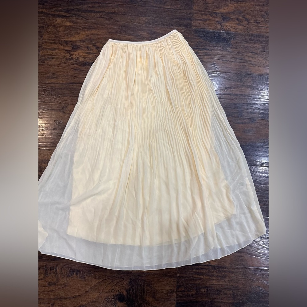 NWT PLEATED CHIFFON SKIRT - Picture 3 of 4